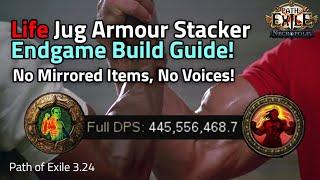 400m DPS+ Life Base Jug Armour Stacker Endgame Build Guide! - Path of Exile 3.24