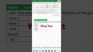 How to use wrap text in Microsoft Excel - absolute beginners guide to Excel data organization