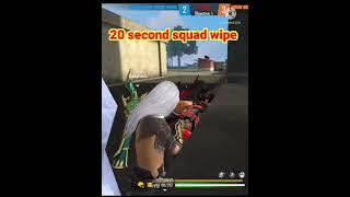 20 second squad wipe free fire|| #freefire #shorts #short #shortvideo bobby