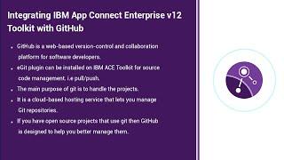 How to Integrate IBM App Connect Enterprise v12 Toolkit with GitHub