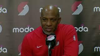 Chauncey Billups Postgame Interview | Portland Trail Blazers 98, Memphis Grizzlies 123