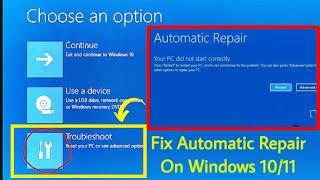 I Fixed the Automatic Repair Loop Issue