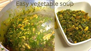 vegetable soup (ugu and water leaf) Easy recipe