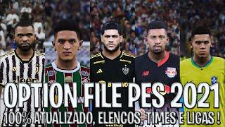 Option File PES 2021 PS4PS5PC 100% ATUALIZADO PARA O MÊS DE NOVEMBRO COM TIMES E LIGAS 100% !!! 