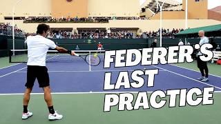 Roger Federer’s Last Practice at Indian Wells | BNP Paribas Open