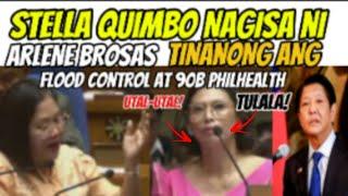 Stella Quimbo napahiya sa Tanong ni Arlene Brosas tungkol sa flood control at 90B PHILHEALTH!