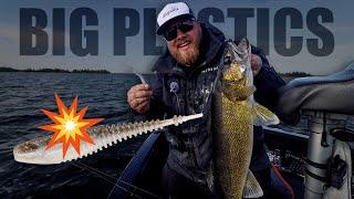 Throwing BIG PLASTICS for even bigger walleyes