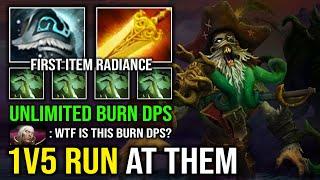 WTF First Item Radiance 2 Sec CD Decay 1v5 Run At Them Offlane Carry Undying Dota 2