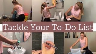 CLEAN WITH ME // TACKLE YOUR TO-DO LIST // CLEANING MOTIVATION