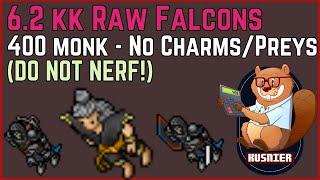 400 Monk 6.2kk raw at Falcons | NO CHARMS OR PREYS | Tibia test server