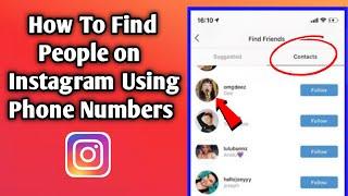 How To Find People on Instagram Using Mobile Phone Numbers