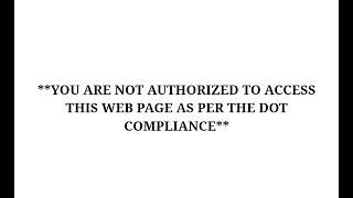 YOU ARE NOT AUTHORIZED TO ACCESS THIS WEB PAGE AS PER THE DOT COMPLIANCE (Android fix easily)