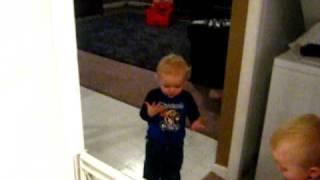 Little boy "pukes himself"