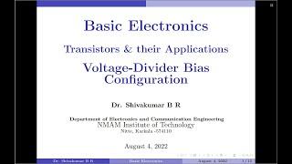 Tutorial 18: Voltage Divider Bias Configuration