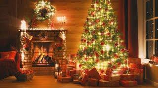 10 Hours Relaxing Christmas Music + Fireplace Sounds  Sleep Music, Calming Piano Music