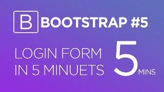 Bootstrap 5 Login form no CSS | Simple Login form in just 5 minutes | Bootstrap 5 tutorials