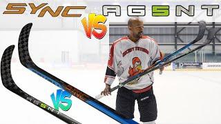 Bauer AG5NT vs Nexus SYNC hockey stick review - NO MORE high kick point Supreme sticks