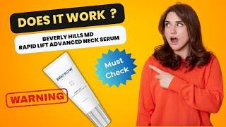 ️Beverly Hills MD Rapid Lift Advanced Neck Serum Reviews | Does This Neck Serum Work ?