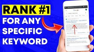 How To Rank For A Specific Keyword In Google (FULL White Hat SEO Tutorial)