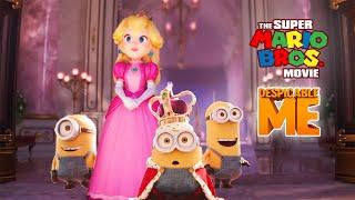 King Bob & Minions meet Princess Peach & Toads in Mushroom Kingdom Super Mario Bros X Despicable Me