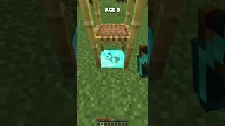 HOW TO ESCAPE MINECRAFT TRAPS AT DIFFERENT AGE !!? #shorts