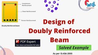 Design of Doubly Reinforced Beam using IS:456 2000| PDF Editing Tool for MAC: PDF Expert