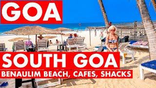 South Goa | Benaulim Beach - Cafe | Bike Rental | Pubs | Shacks | Goa Vlog | Goa 2023 |