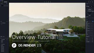 D5 Render 2.5 Overview Tutorial | How to use Real-time Caustics, Section, Presets, SketchUp LiveSync