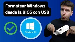 Cómo formatear Windows 10 🪟 desde USB y desde la BIOS