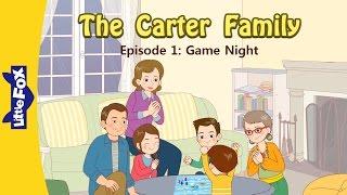 The Carter Family 1 | Game Night | Family | Little Fox | Animated Stories for Kids