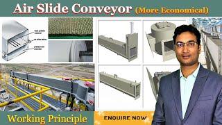 Air slide | Air slide gravity conveyors | Fluidized conveying systems | एयर स्लाइड कन्वेयर | Hindi