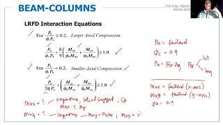 SM2D1 BEAM COLUMNS - CONCEPTS & PRINCIPLES WITH SAMPLE PROBLEM 1