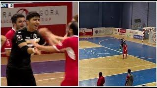 Unbelievable goalkeeper goal in Georgian Futsal League