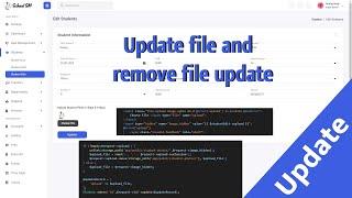 Update file image and remove file folder storage Laravel | School System