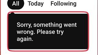 Pinterest Fix Sorry, Something went wrong Please try again & Not Working Problem Solve in pinterest