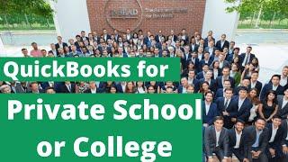 Using QuickBooks Software for Private School or College