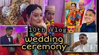 10th Vlog || Abhishek & Sonal || wedding ceremony || Aman Dahigaonkar || the banjo vlogger ||