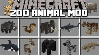 Minecraft TAME AND BUILD A ZOO WITH ANIMALS MOD / DANGEROUS PLUS CREATURES !! Minecraft Mods