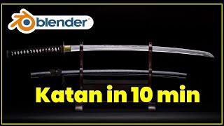 How to make a katana FOR BEGINNERS [ Blender 2.92]