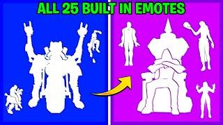 Evolution of All 25 Built-In Emotes In Fortnite! (Chapter 2 Season 4)