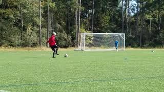 Sebastian Lutin U-13  Goalkeeper Distribution warm up