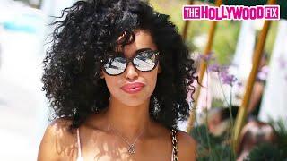 Donald Sterling's Ex-Mistress V. Stiviano Goes Shopping & Has Lunch With A Mystery Man In Bev. Hills