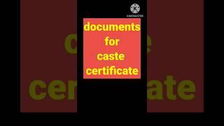 documents for caste certificates #shortsyoutube #viralvideo #viral #viralreels #trendingshorts