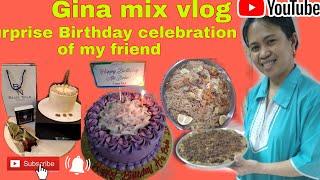 Surprise birthday celebration of my friend/Gina mix vlog