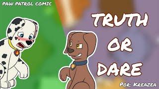 ¡Los cachorros juegan a verdad o reto! | Paw Patrol Comic | Truth or Dare