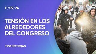 Diputados confirmó el veto a la movilidad jubilatoria y hubo incidentes en la zona de Congreso