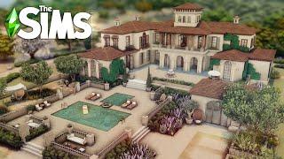 Huge Mediterranean Family House |Collab with @Simsphony | La Dolce Vita Save File