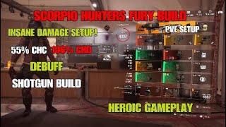 Division 2 SCORPIO HUNTERS FURY MEMENTO BUILD ! INSANE DAMAGE SHOTGUN BUILD SCORPIO IS OP!