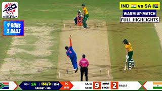 India vs South Africa Womens T20 World Cup Warm up Match Highlights 2024 | IND W vs SA W Highlights