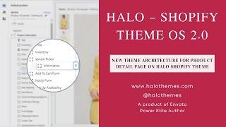 New Theme Architecture for Product Detail Page on Halo Shopify Theme